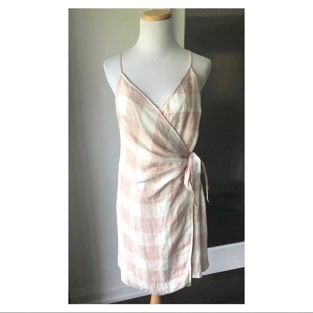 Heartloom linen wrap dress